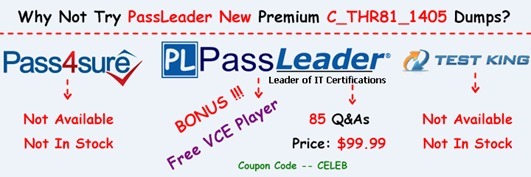 [New Exam Dumps] Free PassLeader C_THR81_1405 Study Guide With Free VCE Sns-Brigh10